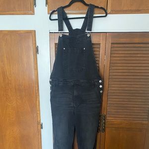Fashion Nova Men's Denim Overalls - Black, size 34"